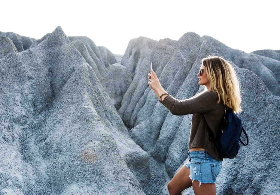 Woman Using Cell Phone